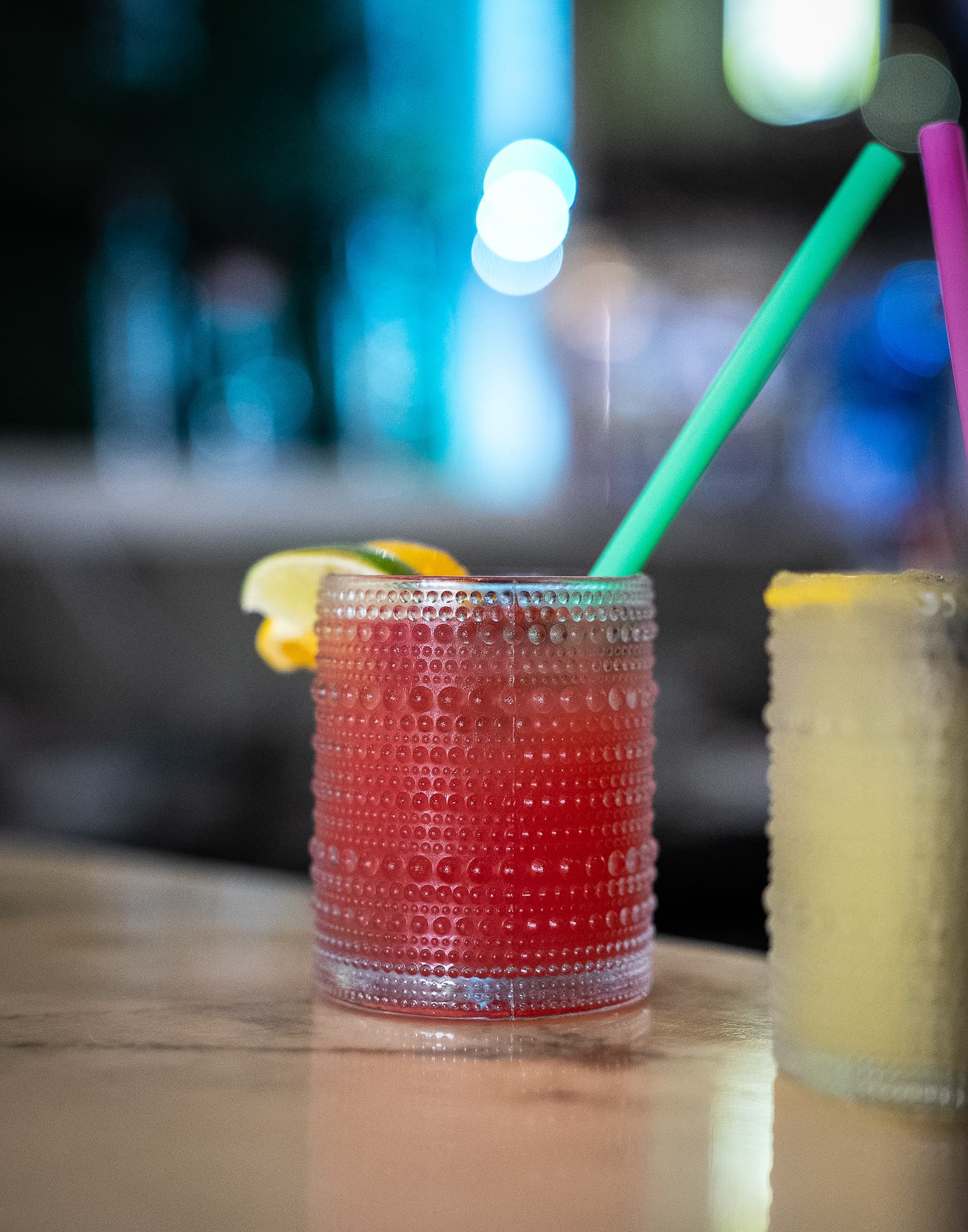 A house cocktail on the table